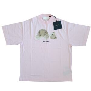 Palm Angeles Bear Loose Tee Baby Pink Designer Unisex Streetwear Grunge Relaxed